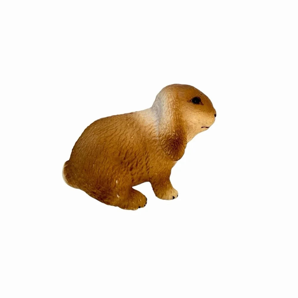 Vintage Schleich Rabbit Figurine Lot of 3  Retired Bunny Toys 13121 14246 14415